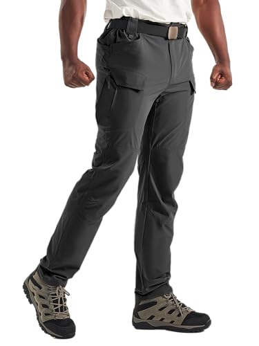 Tactical Pants for Men with 10 Pockets,Slim Fit Cargo Work Pants,Durable for Hiking,Fishing,Outdoor Activities
