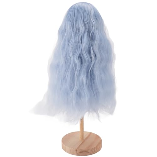 Star Doll Wig - Long Wigs with Bangs, Soft High Temp Fiber, Lightweight, Easy to Wear, Suitable for Dolls 7.3-8.3in Head Circumference - Image 3