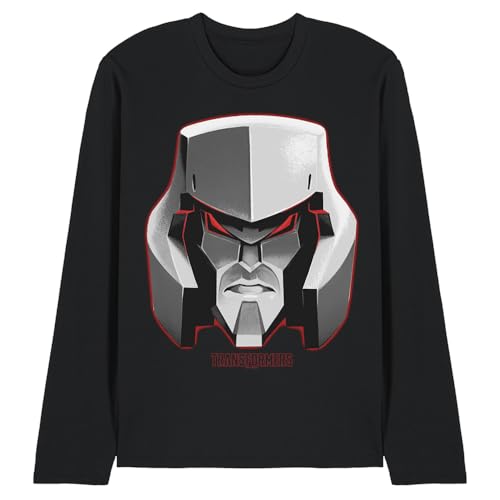 T-Shirt Megatron Transformers manches longues vêtement streetwear noir taille S collection geek