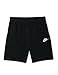 Nike Kid's Sportswear Club Fleece French Terry Shorts, Black/White, Large