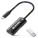 Guermok 4K USB3.0 ビデオキャプチャカード PD100W、4K@60FPSまたは2K@144FPS HDMI to USB-A/Cキャプチャカード ストリーミング用 パッド、タブレット、MacOS、Switch2/1、ノートパソコン、PC、カメラ、VR、ブラック
