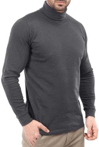 Utopia Wear Turtleneck Men Slim Fit UPF 50+ Lightweight Pullover Sweater Long Sleeves Top