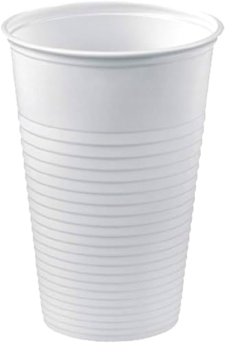 TELEVASO   3000 uds   Vasos color blanco, de polipropileno (PP)   Capacidad de 200 ml   reciclables   Ideal para bebidas frías como agua, refresco