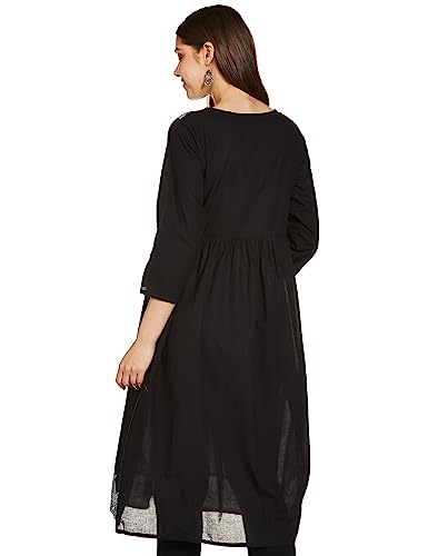 Image of Amazon Brand - Tavasya Women Cotton A-Line Kurta
