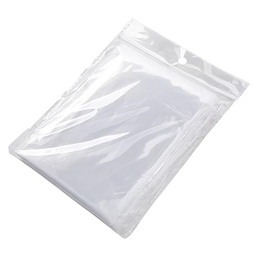 Juvale Disposable Rain Ponchos for Adults - 20-Pack, One Size, Clear Hooded - Plastic Ponchos Bulk & Emergency Rain Gear for Camping & Festivals