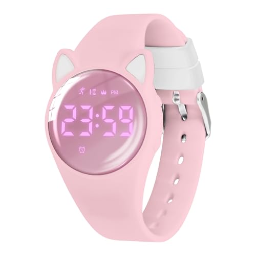 Kids Digital Watches for Girls Boys, Sports Watch with Fitness Tracker, Pedometer, Alarm Clocks, Stopwatch, No App Needed & Waterproof Kids Watch, Gift for Teens Girls Boys Ages 5-14