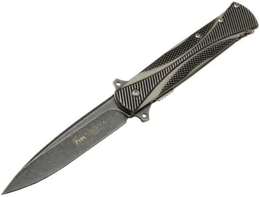 Katlanır Kamp Bıçağı Outdoor Survival Bıçak Siyah