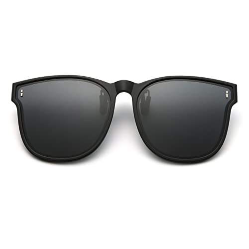 Long Keeper Oversized Polarized Clip On Sunglasses Women Men Classic Driving Fishing Flip Up Sunglasses Over Glasses