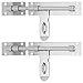 2 Pcs Deadbolt Lock Door Chain Lock Gate Latches Lock for Bedroom Door Indoor Lock Door Side Bolt Lock for Door Flush Slide Lock Bolt Farm Gate Stainless Steel Accessories Thicken