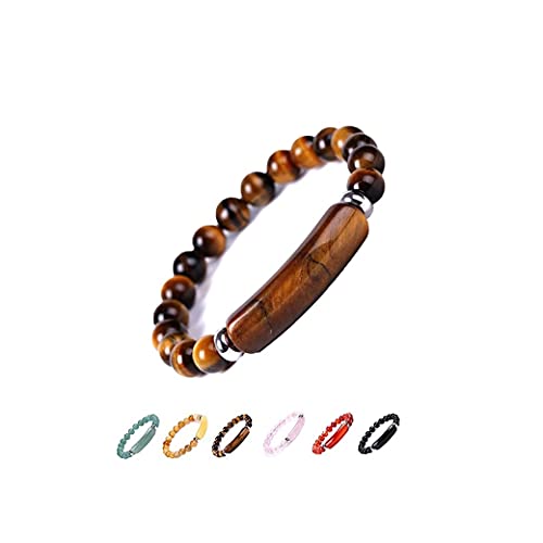 COLORFUL BLING 8MM Stone Bracelets Aventurine Jade Stretch Bangle Bracelet Natural Gemstone Stretch Bracelet Beads Chakra Crystal Energy Heart Charm Bracelet Handmade Jewelry for Women