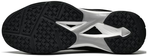 Image of Men's Hard Court Tennis Shoes, Carbon Fiber Midfoot Plate for Stability, Non-Marking Anti-Slip TPU Outsole, Breathable Mesh Upper, Size 8-12