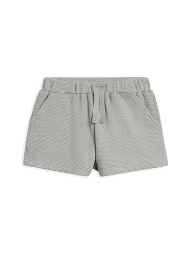 Colored Organics Baby and Kids Unisex Organic Cotton Shorts - Mist Waffle 5T
