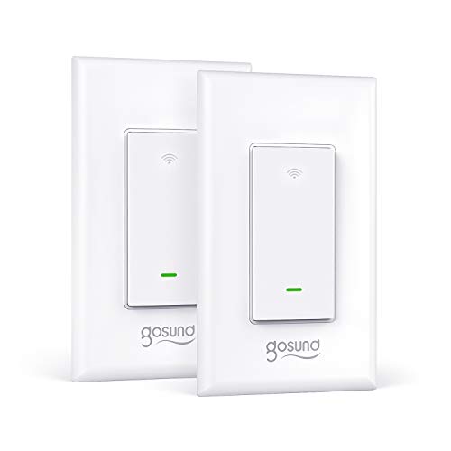 Smart Light Switch, Gosund 2.4Ghz Wifi Switch Works with Alexa, Google Home, Remote