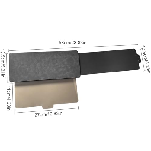 Extensor de visera para coche protector solar antirreflejos gris oscuro 58cm 2
