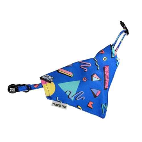 Travel Cat Bandana Collar- Adjustable Cat Collar with Buckle for Cat, Kitten, Puppy, Small Dog Outdo