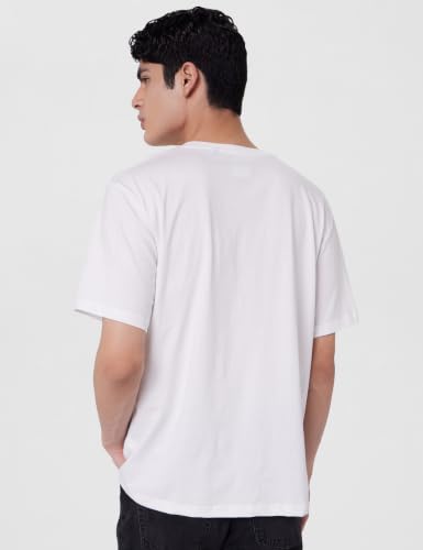 Image of Veirdo 100% Pure Cotton Drop Shoulder Oversized Baggy Fit Half Sleeve Plain Solid Round Neck Multicolor T-Shirt Combo for Men (Pack of 3) (Sizes S-2XL)