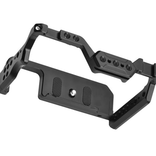 �݊���������܂�Sony A7III/A7IV �ɑΉ� - �A���~�j�E�������r�f�I�P�[�W�A�f���A���R�[���h�V���[�}�E���g�A1/4 �C���`�X���b�h(Black)