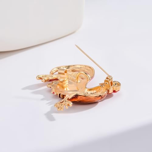 Image of Cute Animal Brooch Pins, Animal Theme Brooches Accessories for Clothes, Birthday Christmas Gift for Women