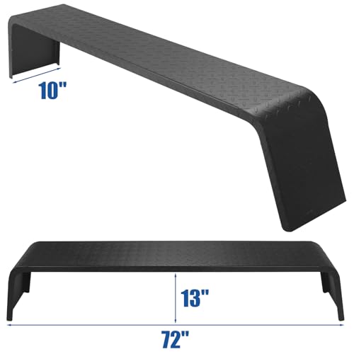 EastVita 2- Pack Trailer Fenders, Heavy Duty Steel Diamond Plate Trailer Fenders, Tread Plate Tandem Axle Trailer Fit 13\"-15\" Tires, Car Haulers | Landscape Trailers | Utility Trailers
