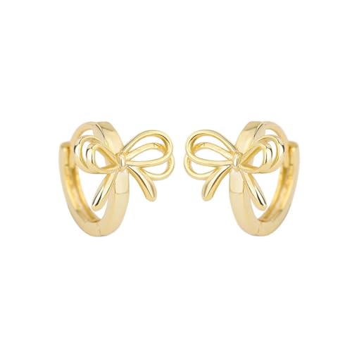 Boucles d'oreilles nœud papillon double légères anti-allergies pour mariage