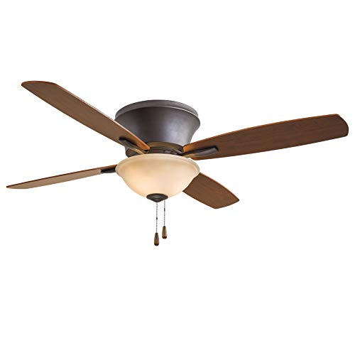 Minka-Aire F533-ORB Mojo II Flush Mount 52 Inch Ceiling Fan Pull Chain in Oil Rubbed Bronze Finish #1