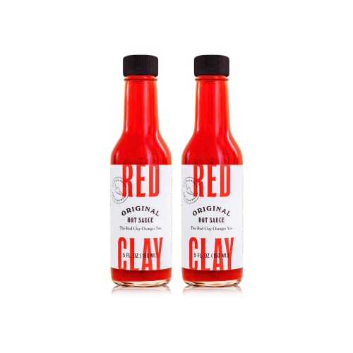 Original Hot Sauce by Red Clay Hot Sauce, Southern Style Condiment and Marinade, Gluten Free, Sugar Free, Keto Friendly, Sustainably Sourced, Mild Heat, Made in USA, 5oz, 2pk