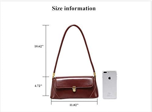 Women Shoulder Bags Vintage Handbag Retro Classic Small Purse 90s Buckle Closure - Image 7