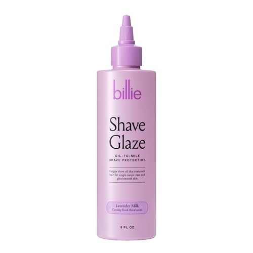 Billie Shave Glaze - Shaving Oil - Oil-to-milk shave protection - Lavender Milk scent - 8oz