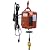 1100LBS 110V Electric Hoist, Portable Electric Winch Hoist Lift with Manual or Wired Control, Anti-Fall Swivel Hooks, 25ft Lifting Height, Overload Protection, 16.4ft/min (Orange)