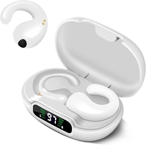 Wireless Earbuds,Bluetooth 5.3 Open Ear Headphones,Clip On Bluetooth Earbuds for
