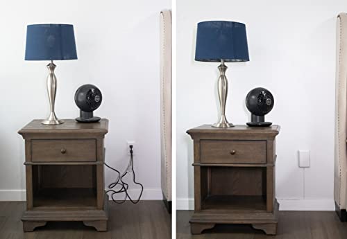 Sleek Socket Ultra-Thin Outlet Concealer With Cord Concealer Kit, 3 Outlet, 3-Foot Cord, Universal Size, Ul Certified #TOP2