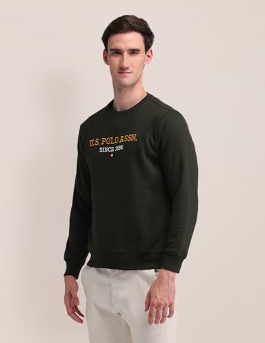 Image of U.S. Polo ASSN. Men's Logo Crew Neck Casual Cotton Regular Fit Sweatshirts
