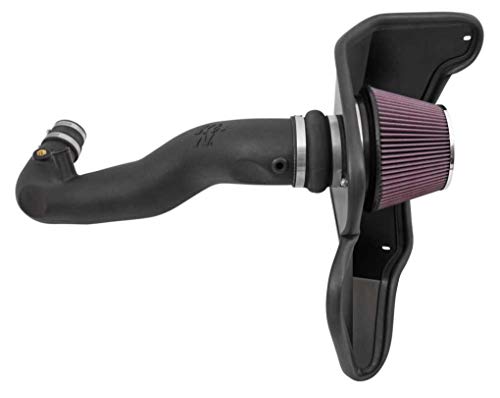 K&N Cold Air Intake Kit: High Performance, Guaranteed to Increase Horsepower: Fits 2015-2017 FORD (Mustang)63-2589