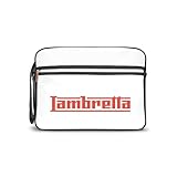 lambretta dimensions Tracolla regolabile, tiretto con zip di marca, tasca frontale con cerniera.