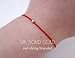 Hand Made Genuine 14K SOLID GOLD Red String Bracelet Amulet Bracelet Kabbalah Bracelet Red String Of Fate Protective Bracelet Birthday Gift Friendship Good Lucky Charm Couple Women Men Teenagers