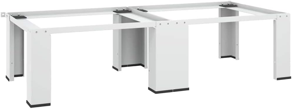 vidaXL Laundry & Dryer Base, Double, White