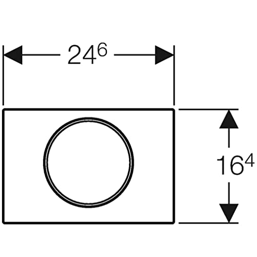 Geberit Betätigungsplatte Sigma10 f Spül-Stopp-Spülung we hglan-vc, 115.758.KJ.5