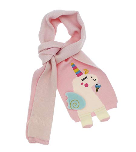 Newfancy Kids Girls Boys Winter Cute Unicorn Scarf Shawl Warm Soft Cozy Fashion Knit Neck Warmer Scarfs Toddler, Pink, One_Size #TOP4