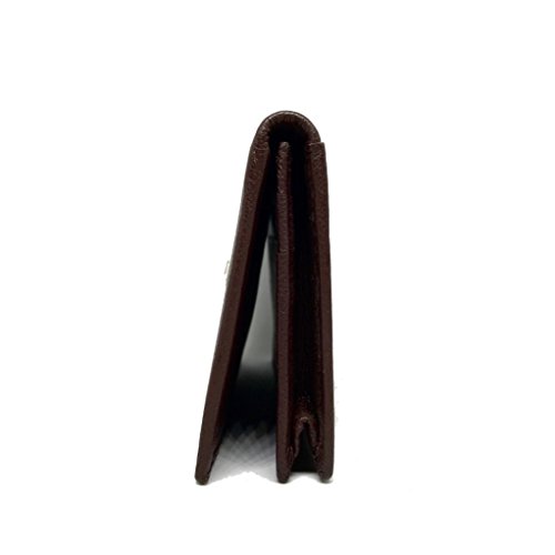 Genuine Brown Leather Bifold Wallet (Racing Flags)4