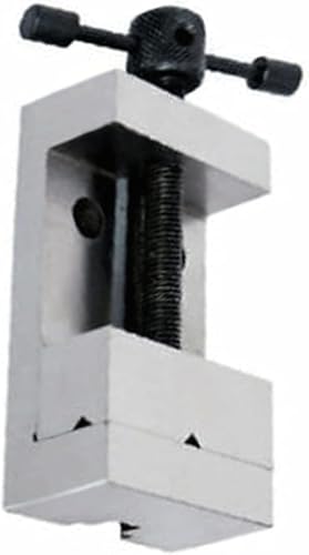 BlueFox Steel Grinding Vice 2 Inch | 50mm Jaw Width Mini Milling Vise for Vertical Slide | Smooth Moving Jaws | Horizontal & Vertical V-Grooves | Precision Machined