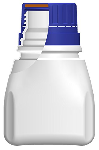 Camlab. Plásticos 1181292 - Botella doble con tapón blanco (10 unidades) Cover