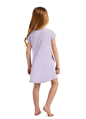 Jellifish Kids Girls Sleep Gown. Iridescent Glitter Print, Lavender Dog, Size Xl #TOP1