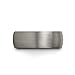 Charming Jewelers Tungsten Wedding Band Ring 8mm for Men Women Comfort Fit Black Domed Round Brushed Size 11.5