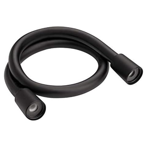 Manguera de ducha AquaSu Anto resistente a la tracción de plástico negro 0,6 m Cover
