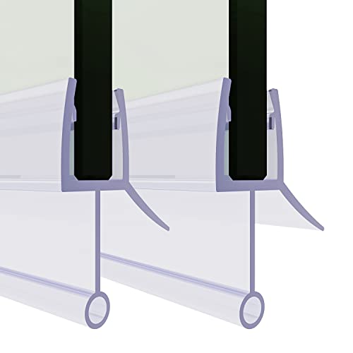 SONNI Goma Mampara Ducha 2x70cm Ajustable Junta Mampara Ducha Bañera Baño Puerta Adecuado para Cristal 6mm 7mm Fácil Montaje