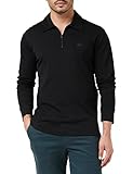 100% algodón United Colors of Benetton Camiseta Polo M/L 3JWDU300J Manga Larga, Negro 100, XXL para Hombre
