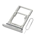 Eonpam Dual SIM Karte Rahmen für Samsung Galaxy A34 Card Tray SIM Kartenhalter Slot Schlitten Halter + SIM Pin(Silber)