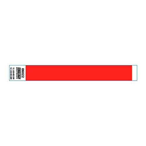 Bracelets inviolables adhésifs anti-fraude en PVC rouge Garcia de Pou x1000