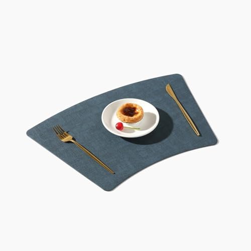 Set di 2 tovagliette, 30 x 49 cm, in pelle,