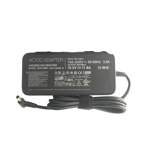 Cargador de 230W con salida estable de 19,5 V y 11,8 A que previene el sobrecalentamiento